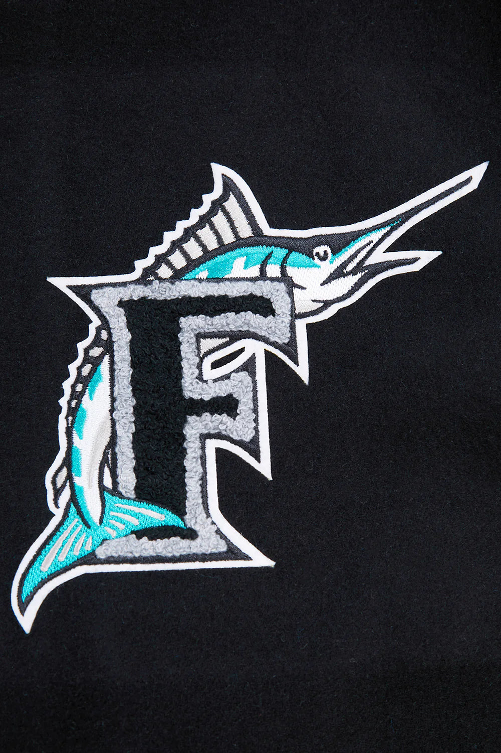 MLB FLORIDA MARLINS RETRO CLASSIC MEN'S RIB WOOL VARSITY JACKET