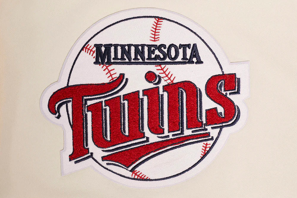 MLB MINNESOTA TWINS RETRO CLASSIC WOMEN'S RIB CROPPED PULLOVER HOODIE