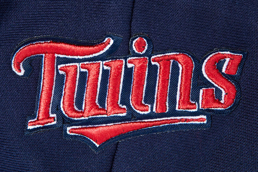 MLB MINNESOTA TWINS RETRO CLASSIC WOMEN'S RIB CROPPED PULLOVER HOODIE