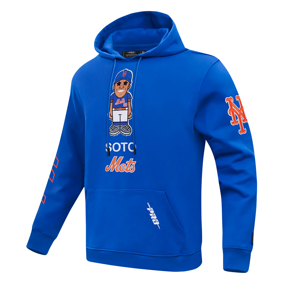 MLB NEW YORK METS JUAN SOTO #22 AVATAR MEN'S FLEECE PULLOVER HOODIE