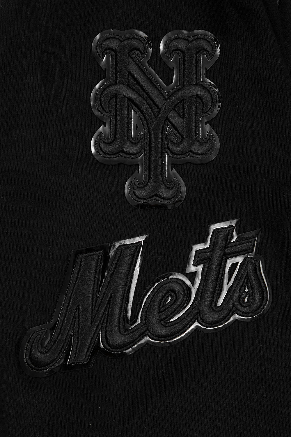 MLB NEW YORK METS TRIPLE BLACK MEN'S PULLOVER HOODIE