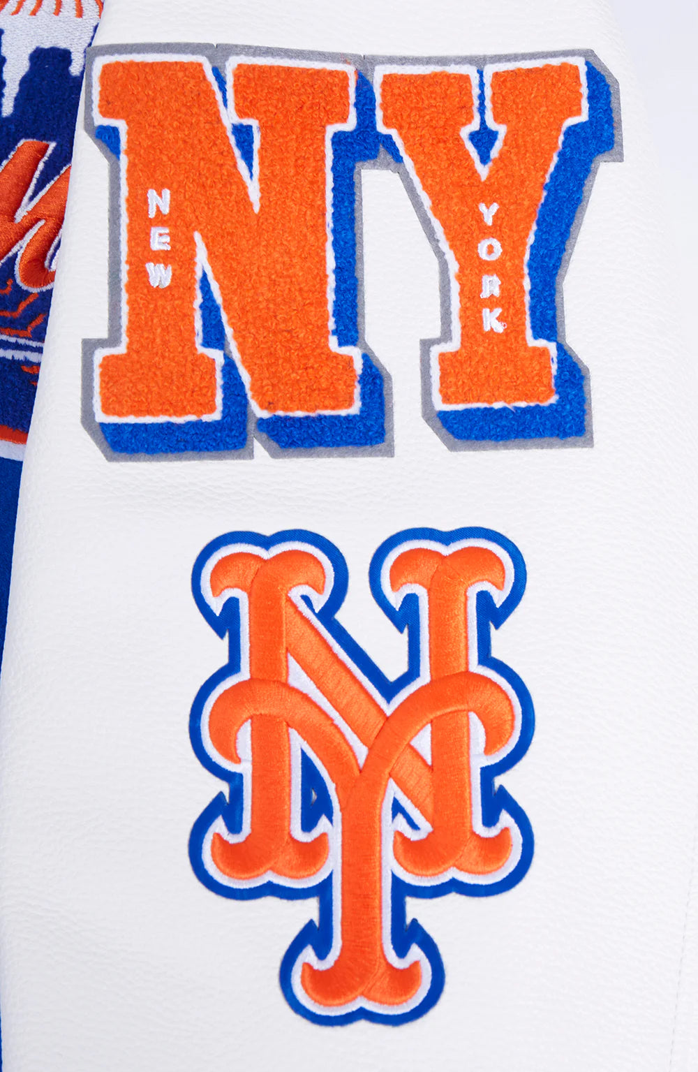 MLB NEW YORK METS MASHUP MEN'S RIB WOOL VARSITY JACKET