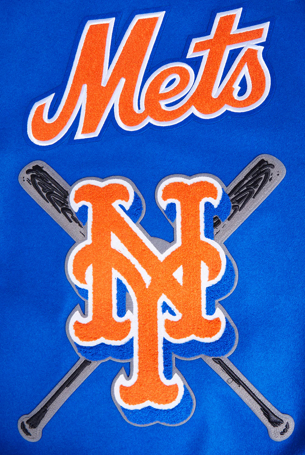 MLB NEW YORK METS MASHUP MEN'S RIB WOOL VARSITY JACKET