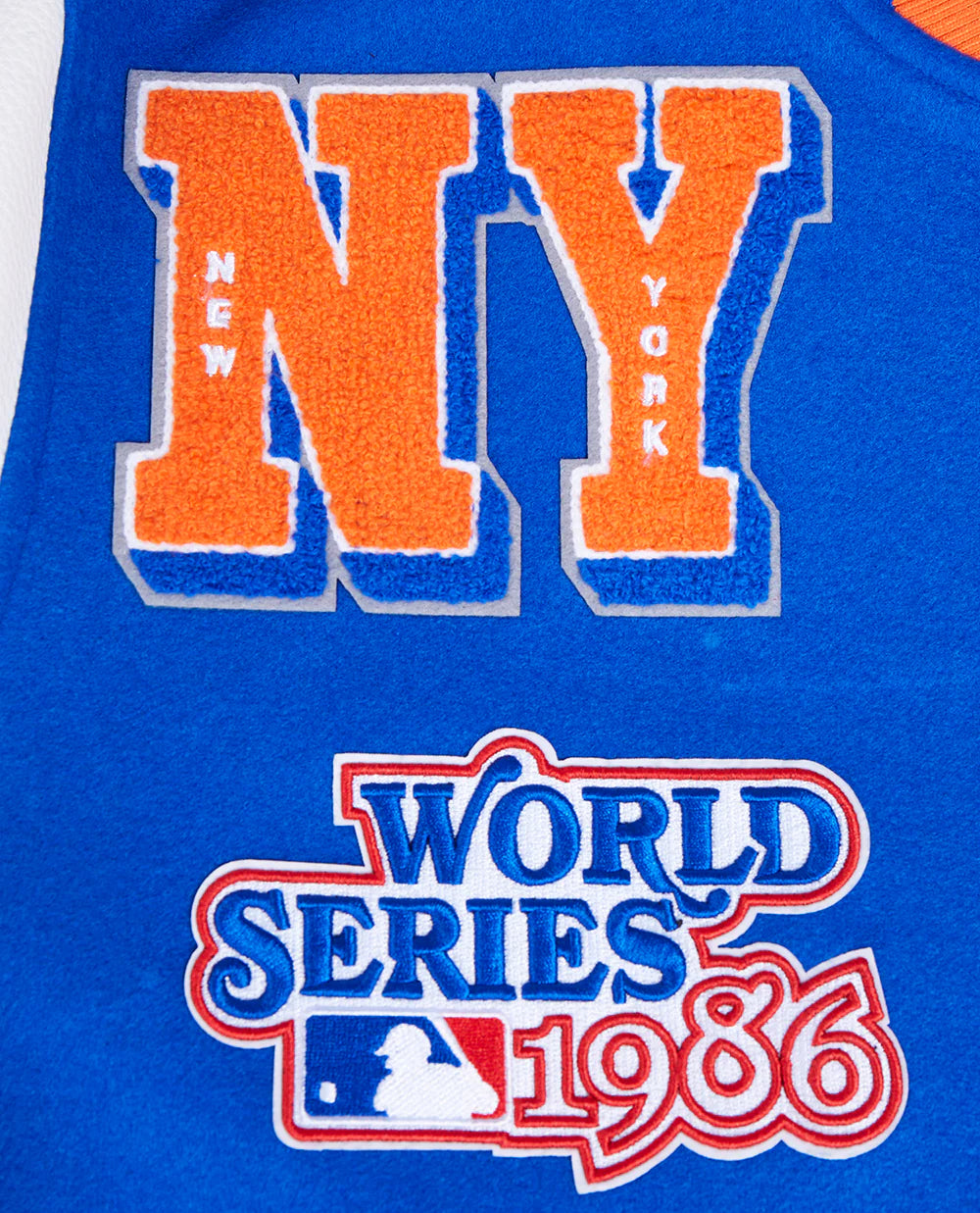 MLB NEW YORK METS MASHUP MEN'S RIB WOOL VARSITY JACKET