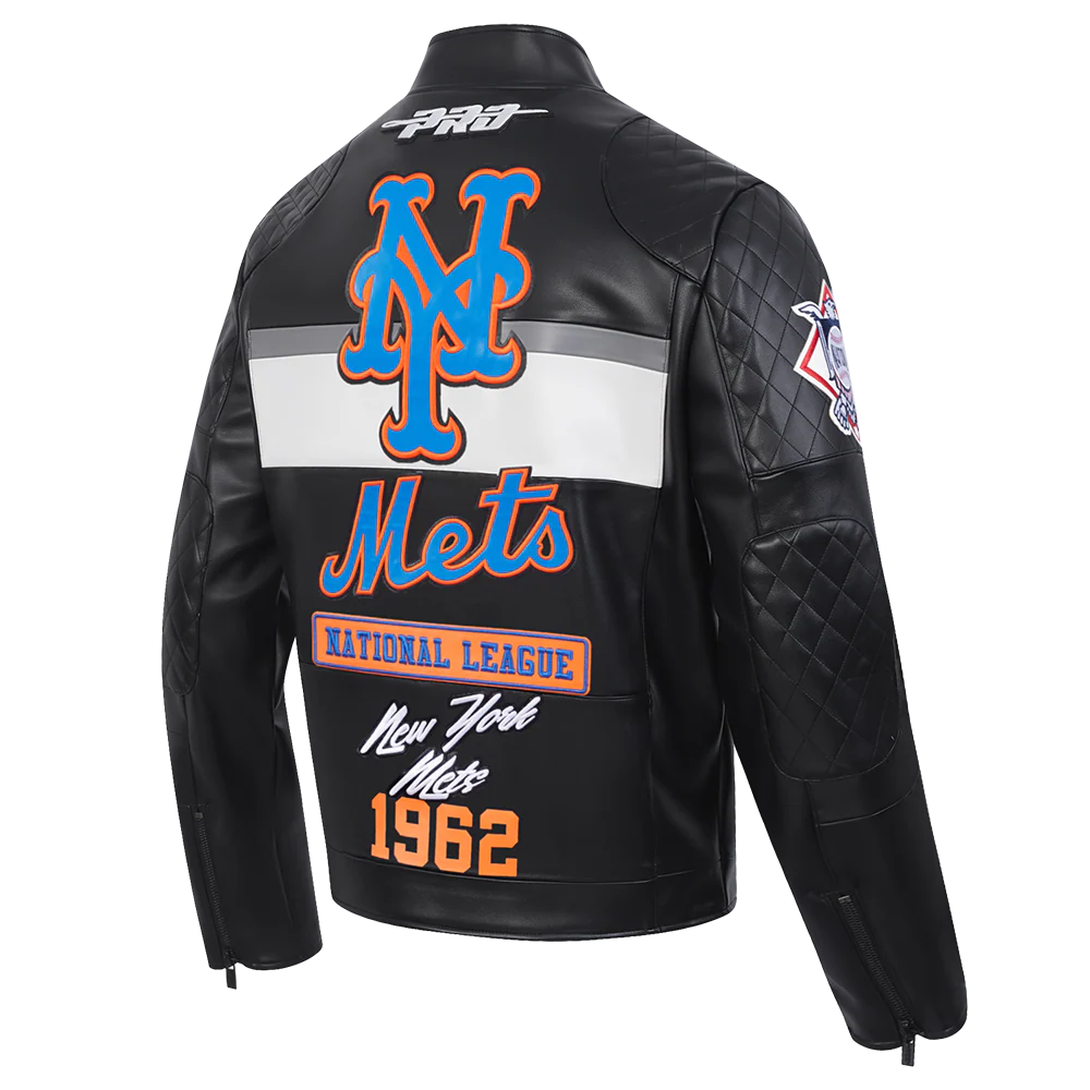 MLB NEW YORK METS MEN'S MOTO JACKET