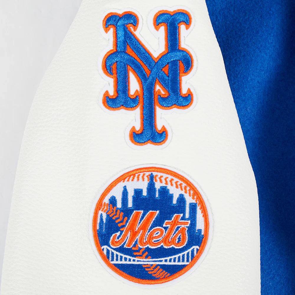 MLB NEW YORK METS CLASSIC LITTLE BOYS WOOL VARSITY JACKET