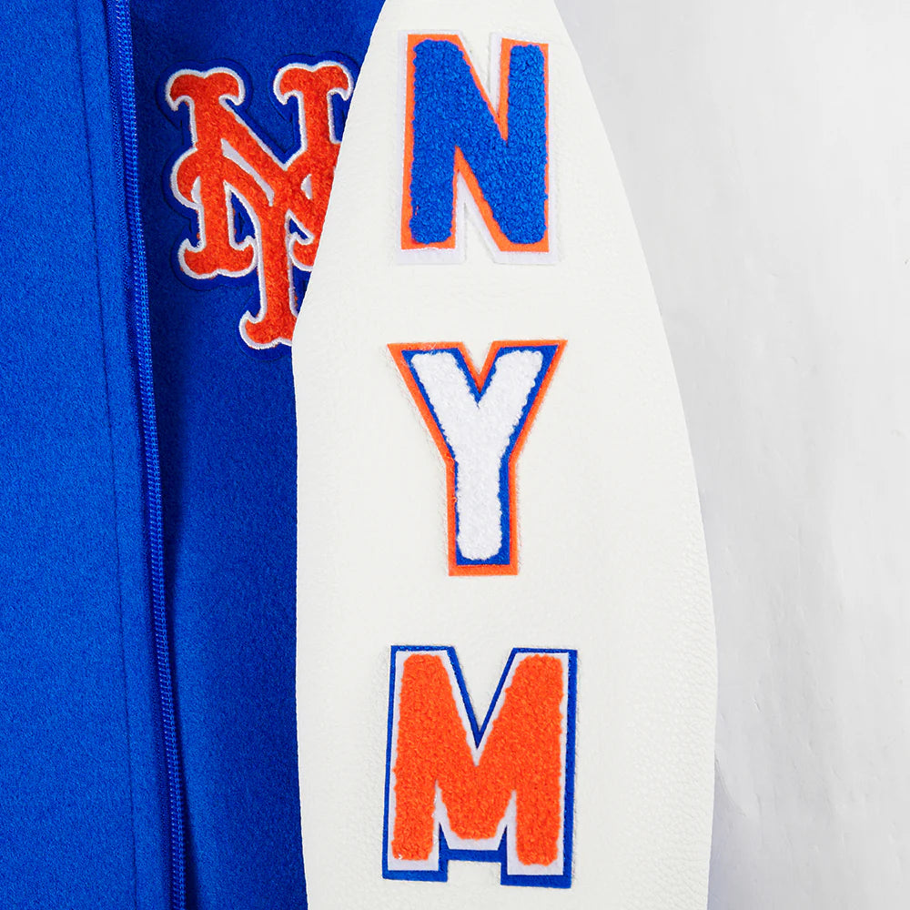 MLB NEW YORK METS CLASSIC TODDLER BOYS WOOL VARSITY JACKET