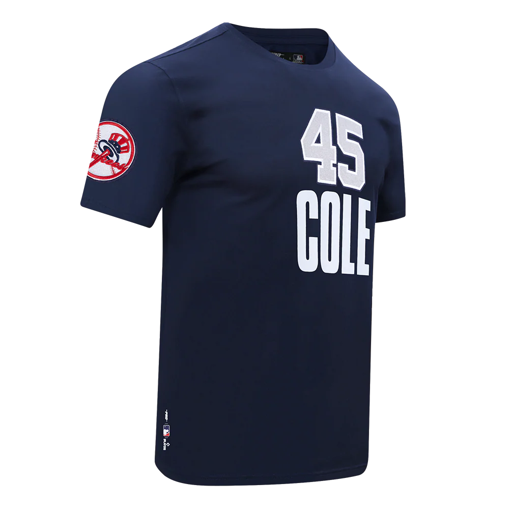 MLB NEW YORK YANKEES GERRIT COLE #45 CLASSIC PLAYER NAME AND NUMBER MEN'S TOP