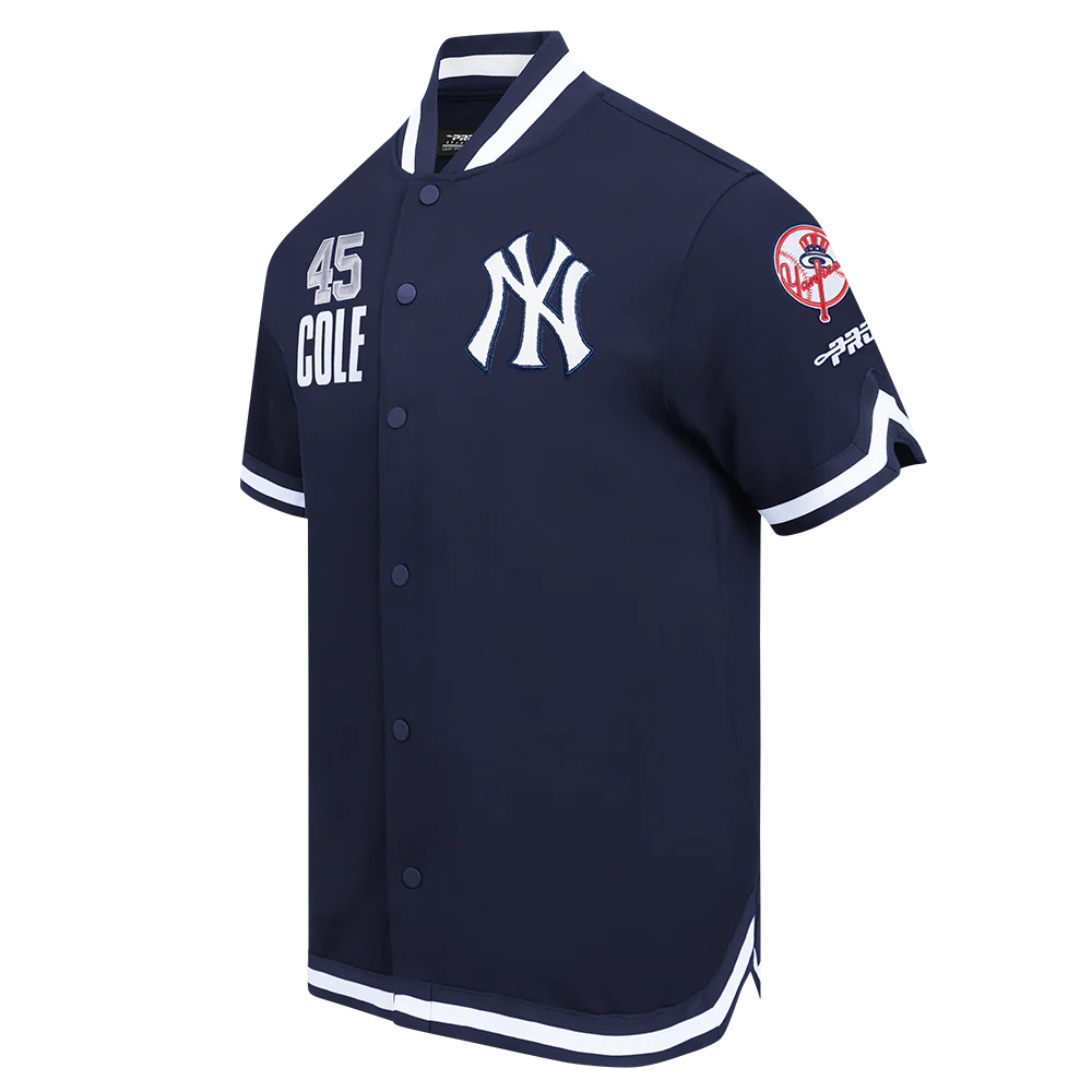 MLB NEW YORK YANKEES GERRIT COLE #45 CLASSIC PLAYER NAME AND NUMBER MEN'S BUTTON DOWN SHIRT