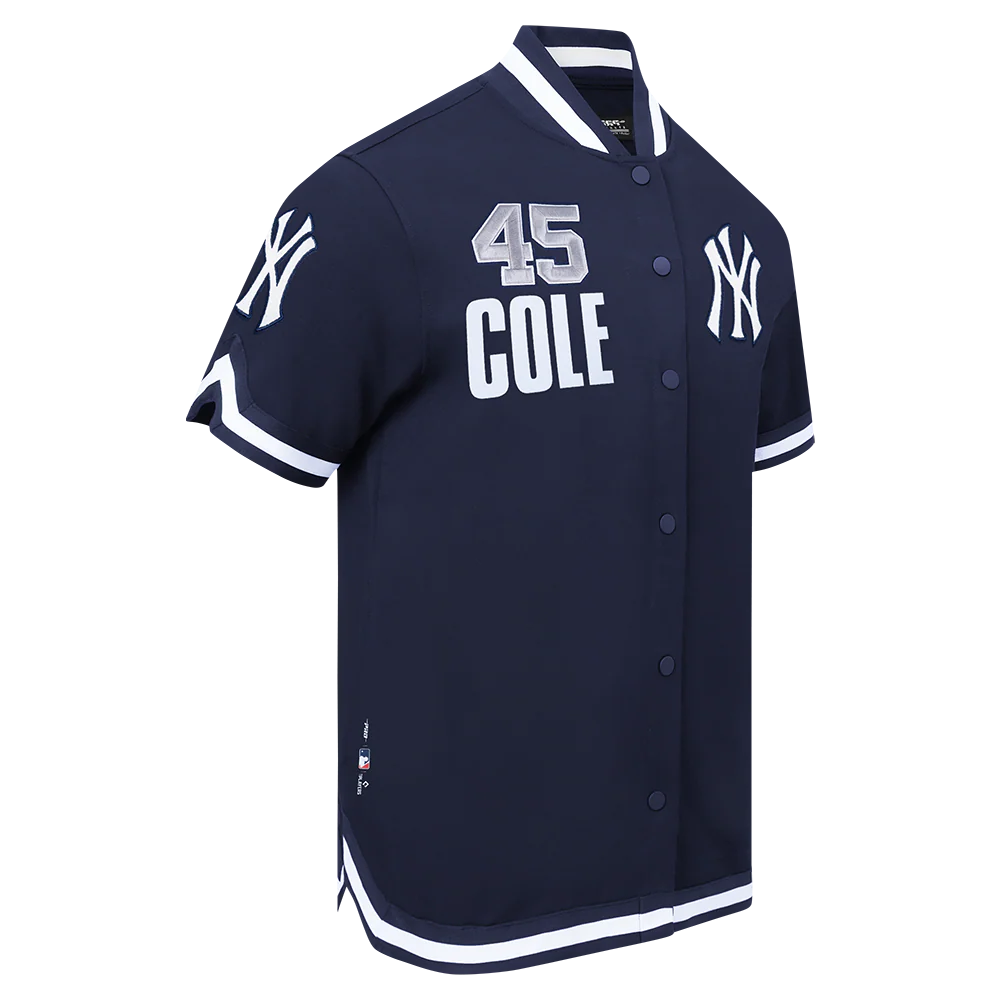 MLB NEW YORK YANKEES GERRIT COLE #45 CLASSIC PLAYER NAME AND NUMBER MEN'S BUTTON DOWN SHIRT
