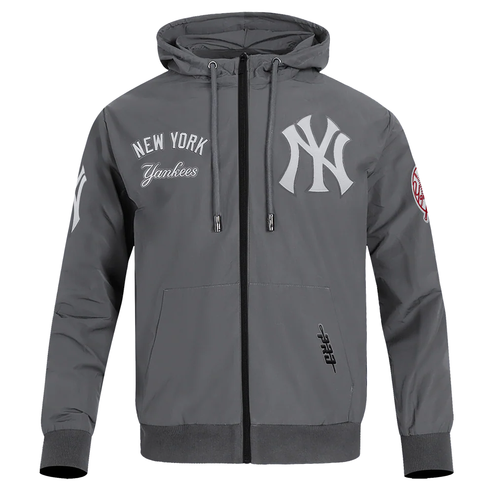 MLB NEW YORK YANKEES CLASSIC WIND SUIT MEN'S WOVEN FULL ZIP PULLOVER HOODIE