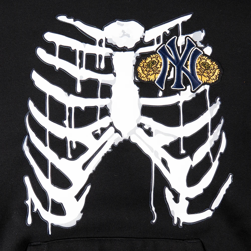 MLB NEW YORK YANKEES RIB CAGE MEN'S DROP SHOULDER FLEECE PULLOVER HOODIE