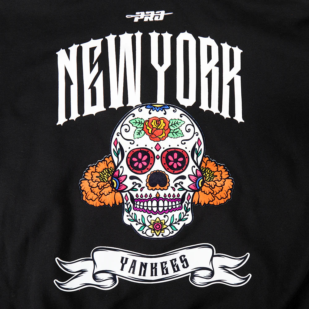 MLB NEW YORK YANKEES RIB CAGE MEN'S DROP SHOULDER FLEECE PULLOVER HOODIE