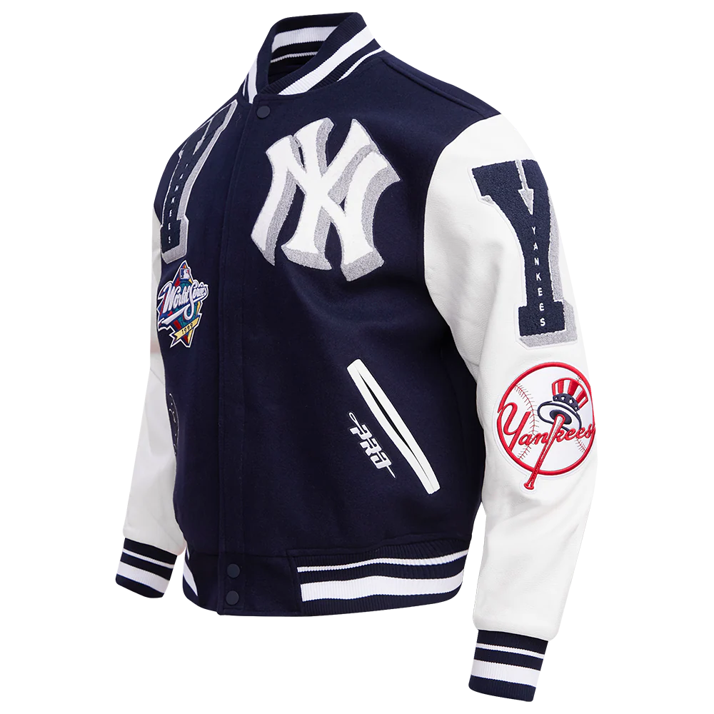 MLB NEW YORK YANKEES MASHUP MEN'S RIB WOOL VARSITY JACKET