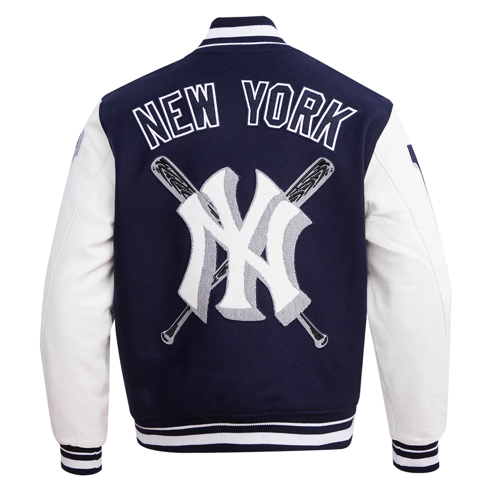 MLB NEW YORK YANKEES MASHUP MEN'S RIB WOOL VARSITY JACKET