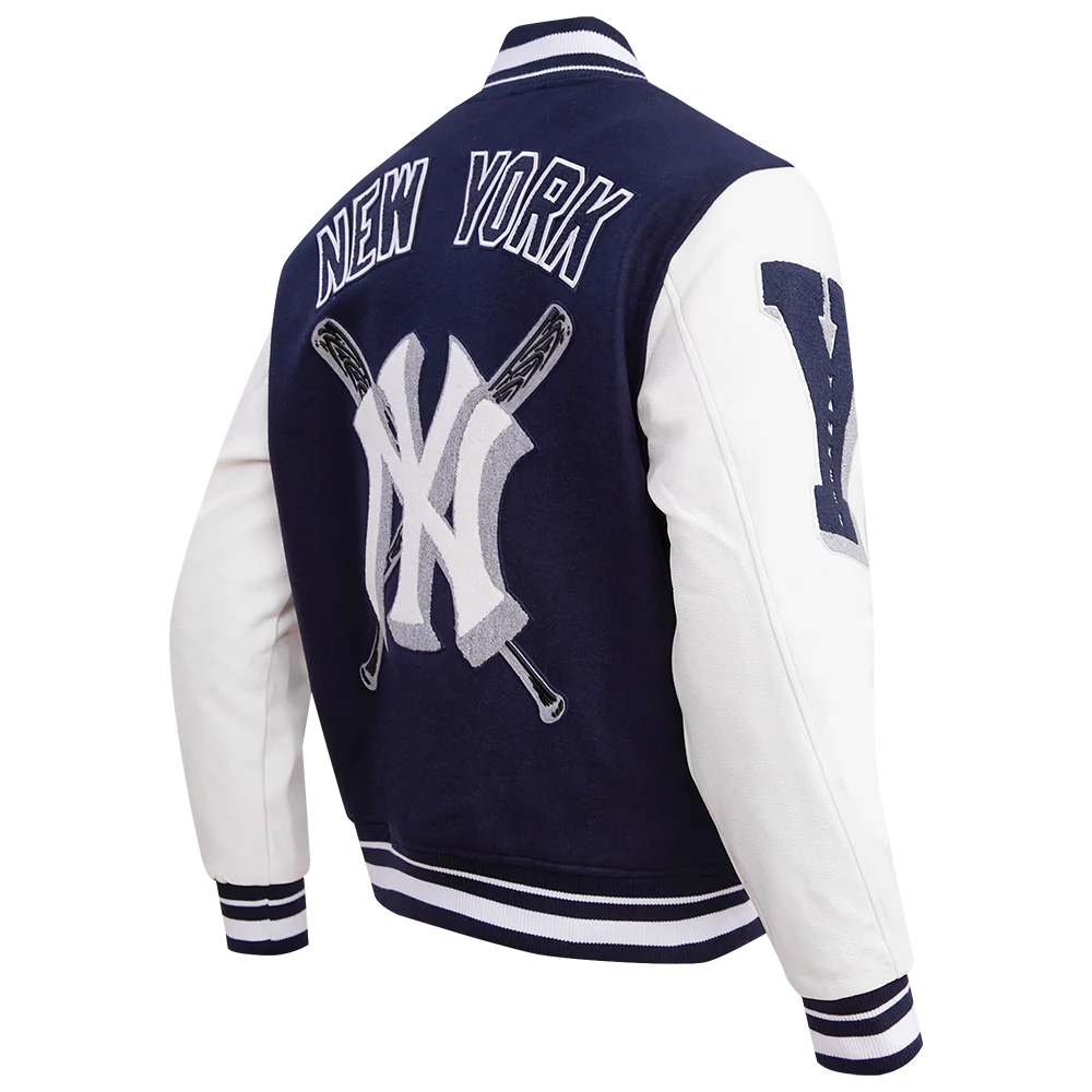 MLB NEW YORK YANKEES MASHUP MEN'S RIB WOOL VARSITY JACKET