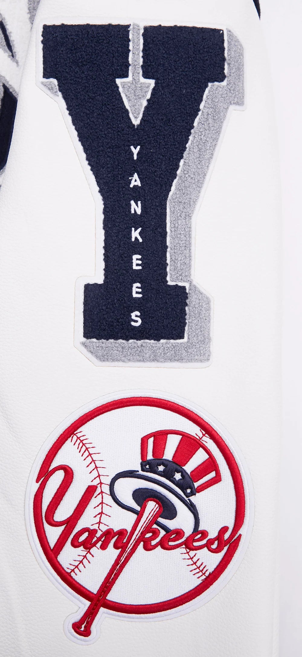 MLB NEW YORK YANKEES MASHUP MEN'S RIB WOOL VARSITY JACKET