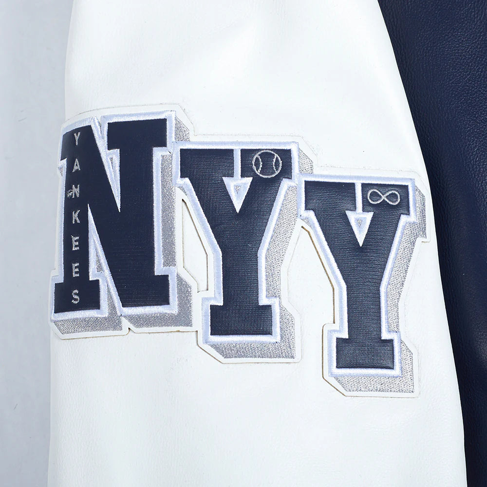 MLB NEW YORK YANKEES CITY SIGNATURE MEN'S LEATHER VARSITY JACKET