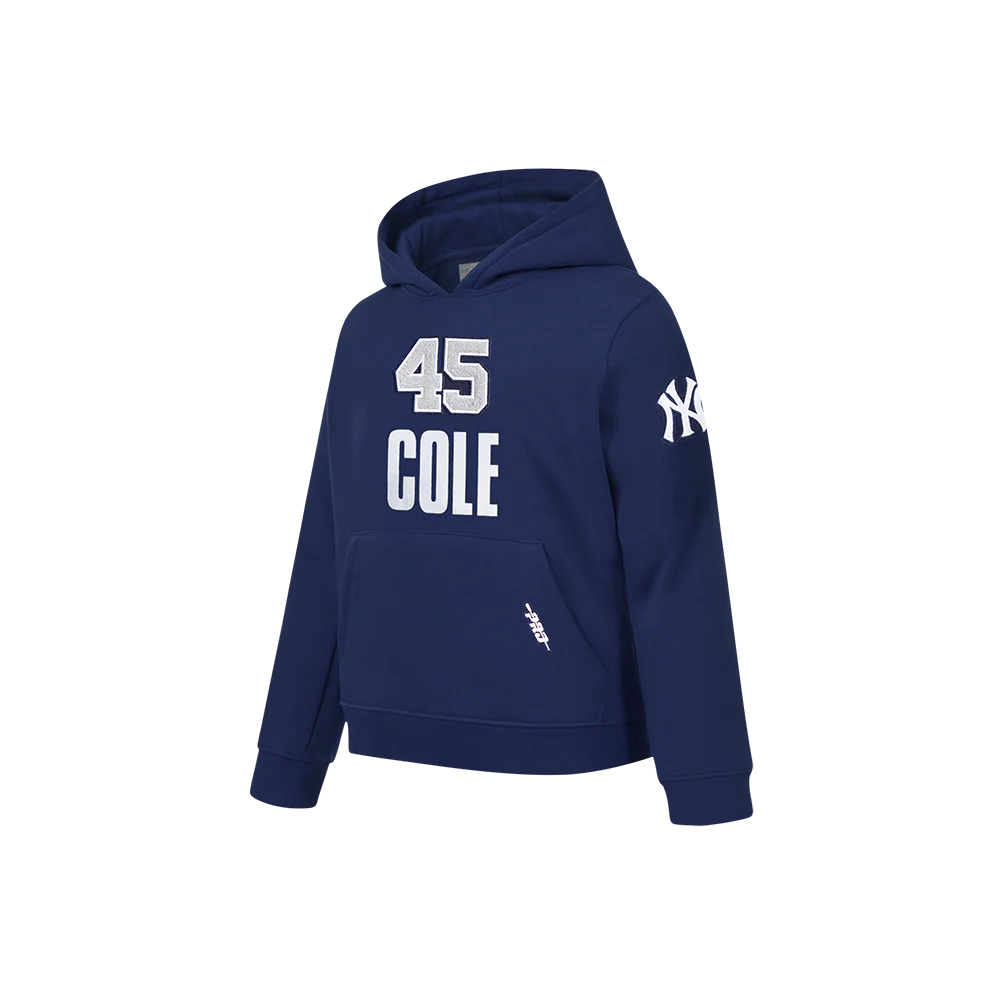 MLB NEW YORK YANKEES GERRIT COLE #45 CLASSIC PLAYER NAME AND NUMBER LITTLE BOY'S PO HOODIE
