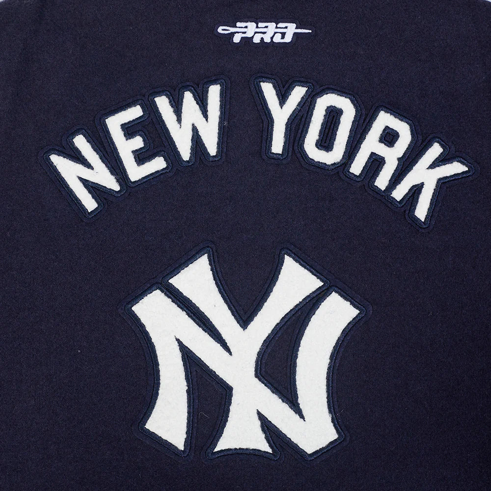 MLB NEW YORK YANKEES RETRO CLASSIC LITTLE BOYS RIB WOOL VARSITY JACKET