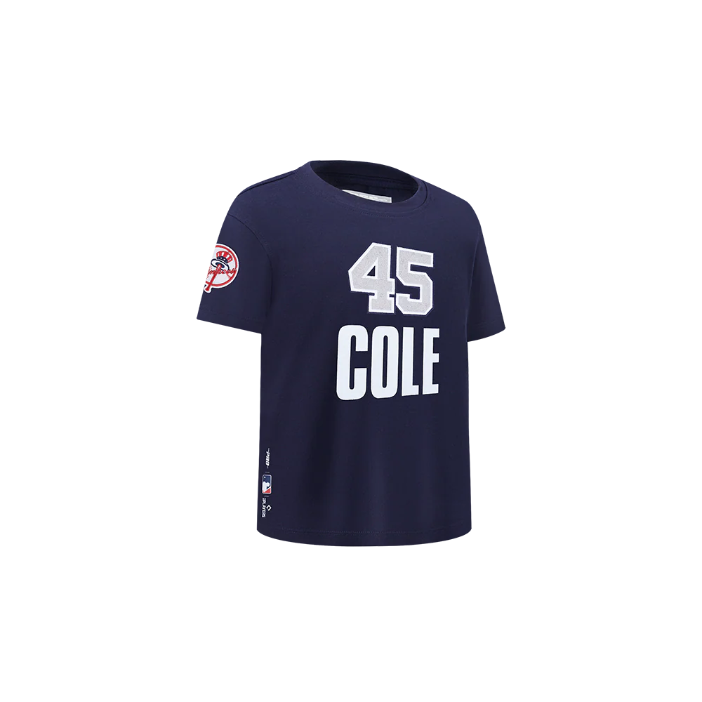 MLB NEW YORK YANKEES GERRIT COLE #45 CLASSIC PLAYER NAME AND NUMBER TODDLER BOY'S TEE
