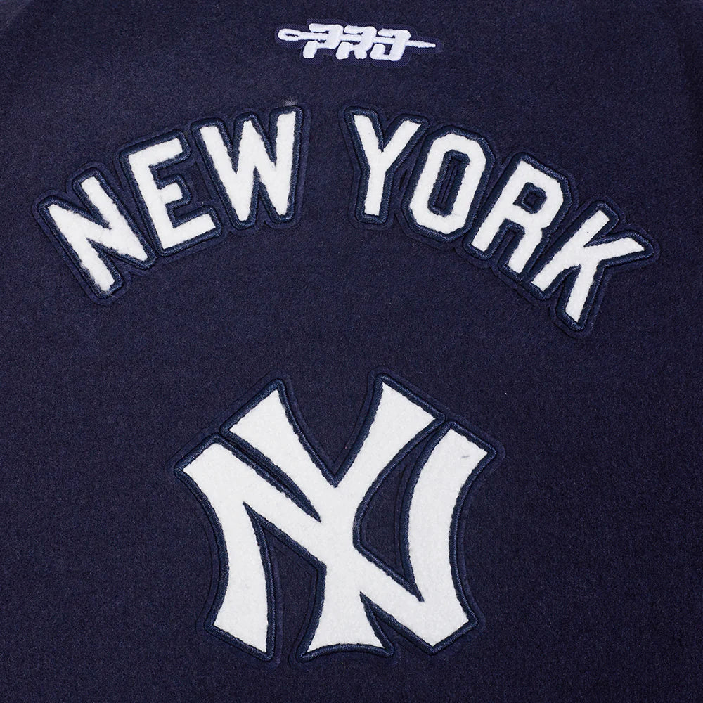 MLB NEW YORK YANKEES RETRO CLASSIC TODDLER BOYS RIB WOOL VARSITY JACKET