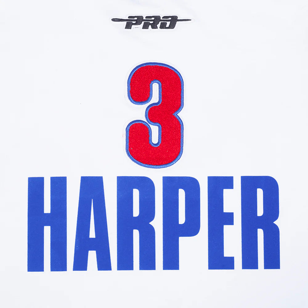 MLB PHILADELPHIA PHILLIES BRYCE HARPER #3 CLASSIC MEN'S SJ STRIPED TEE