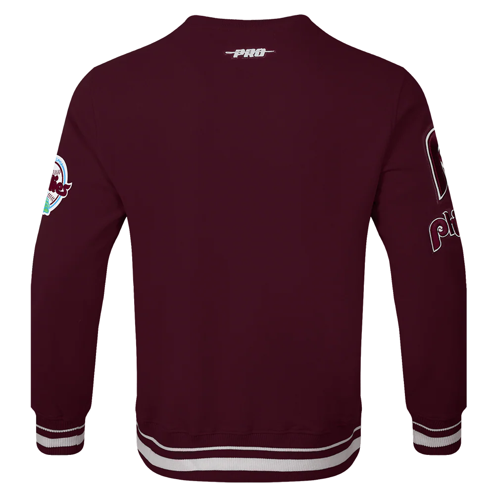 MLB PHILADELPHIA PHILLIES RETRO MASHUP MEN'S RIB CREWNECK
