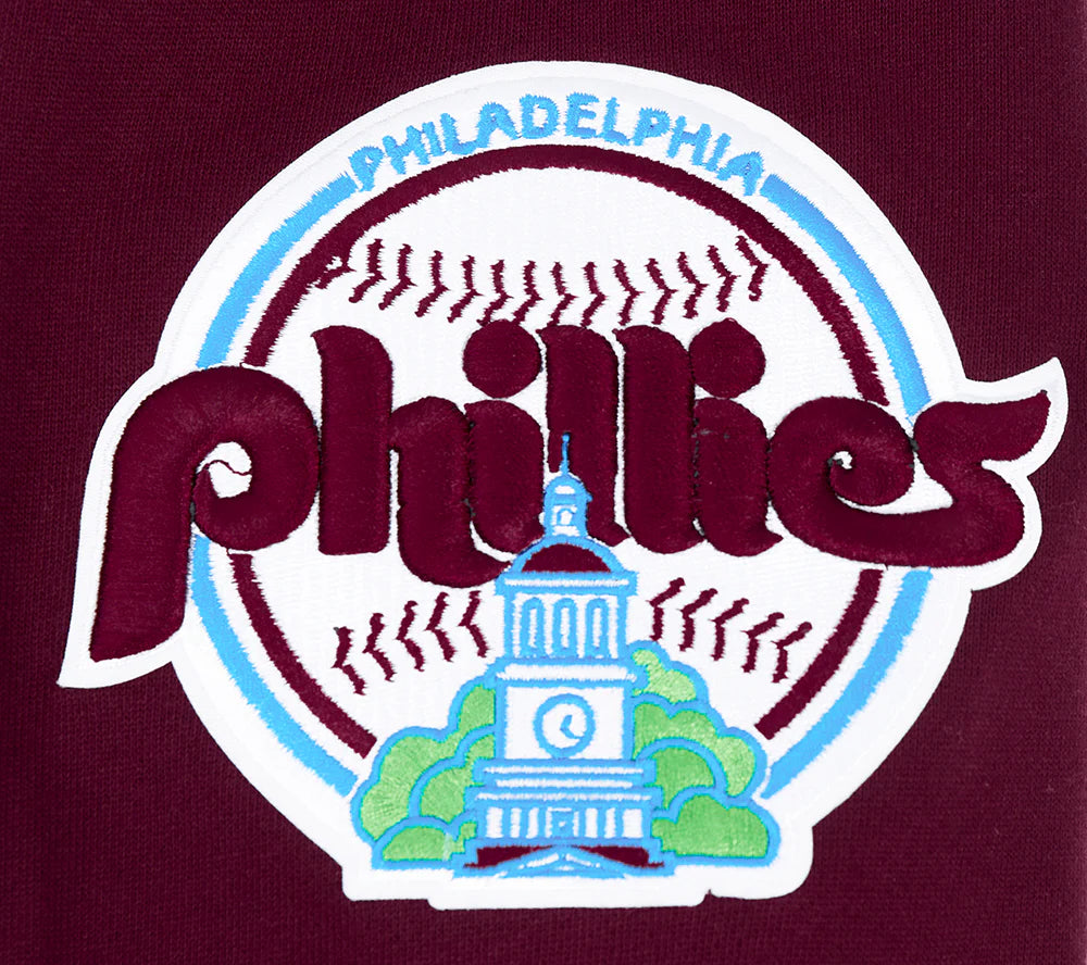 MLB PHILADELPHIA PHILLIES RETRO MASHUP MEN'S RIB CREWNECK