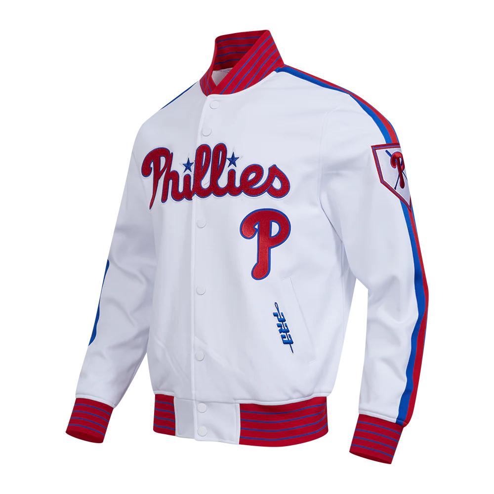 MLB PHILADELPHIA PHILLIES CURRENT LOGO PRO GAME DAY MEN'S DOUBLE KNIT JACKET