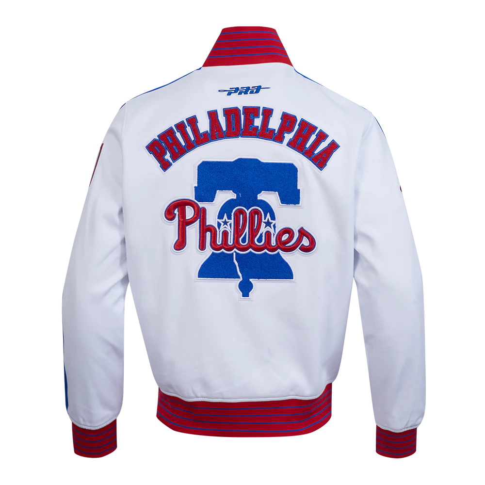MLB PHILADELPHIA PHILLIES CURRENT LOGO PRO GAME DAY MEN'S DOUBLE KNIT JACKET