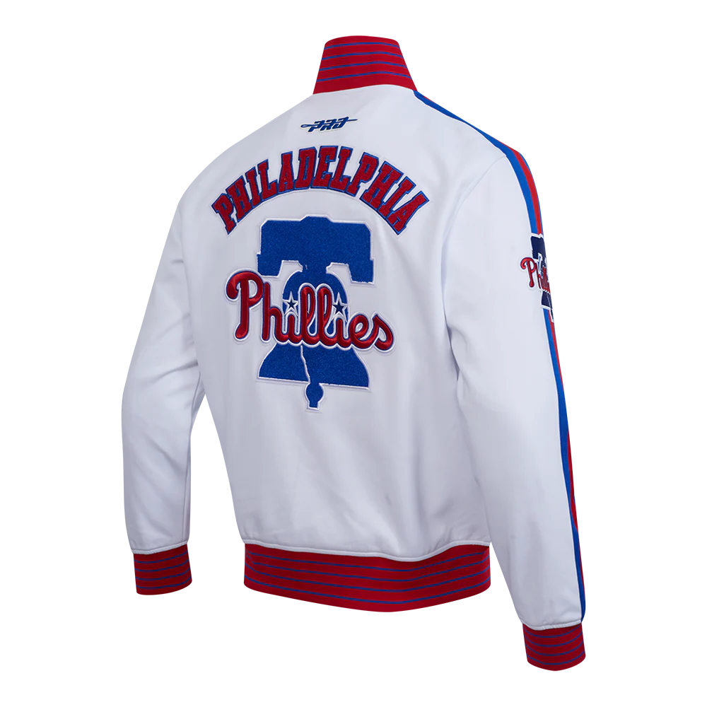 MLB PHILADELPHIA PHILLIES CURRENT LOGO PRO GAME DAY MEN'S DOUBLE KNIT JACKET