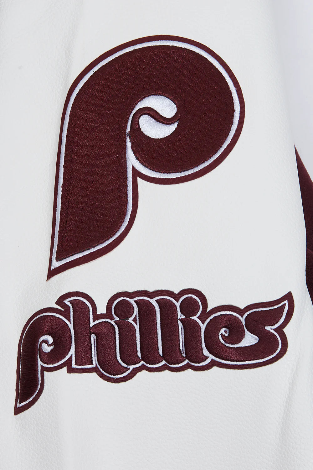 MLB PHILADELPHIA PHILLIES OLD ENGLISH WOOL MEN'S VARSITY JACKET