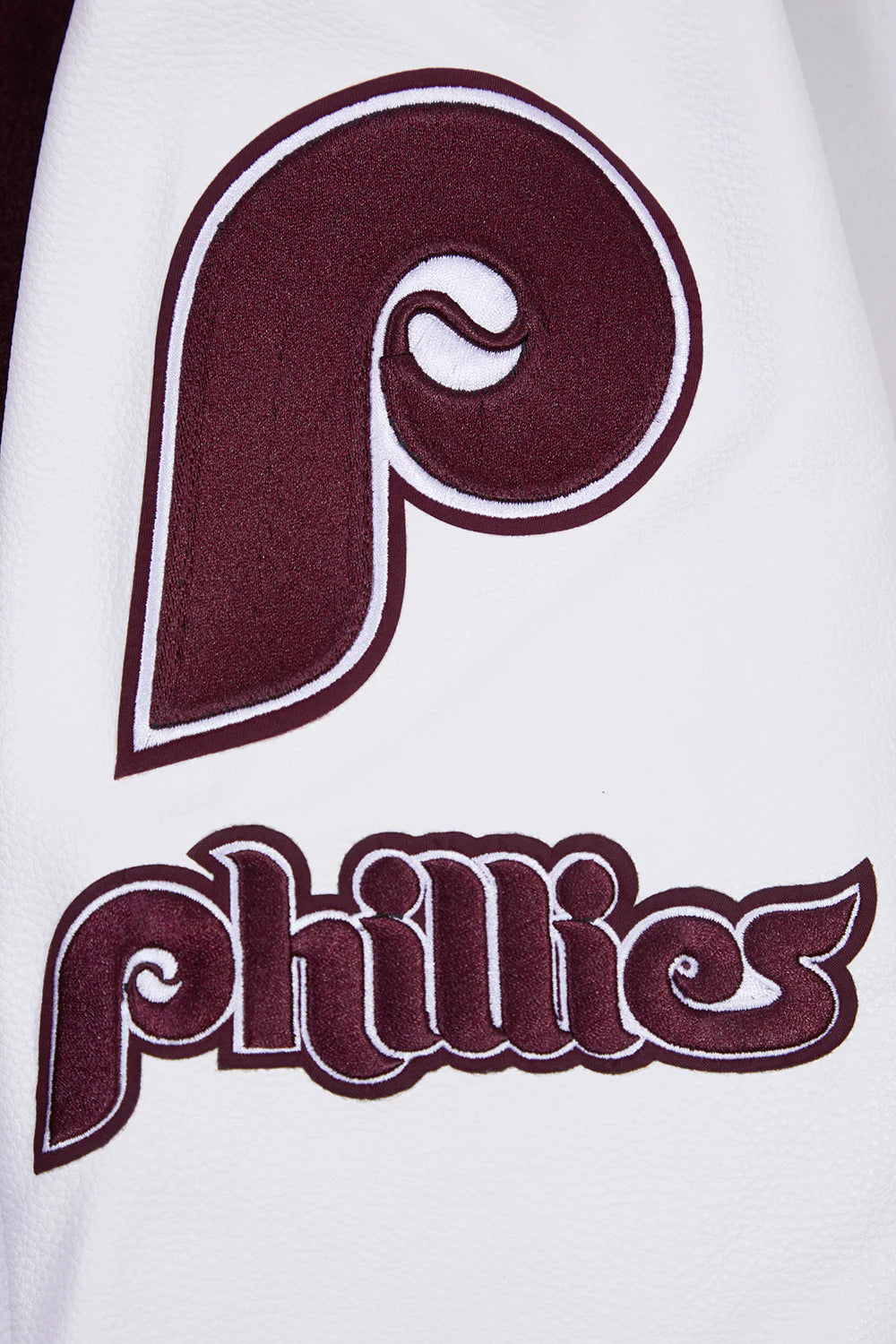 MLB PHILADELPHIA PHILLIES OLD ENGLISH WOOL MEN'S VARSITY JACKET