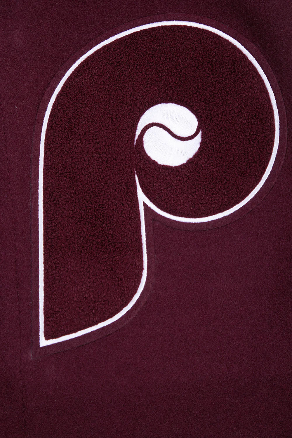 MLB PHILADELPHIA PHILLIES OLD ENGLISH WOOL MEN'S VARSITY JACKET