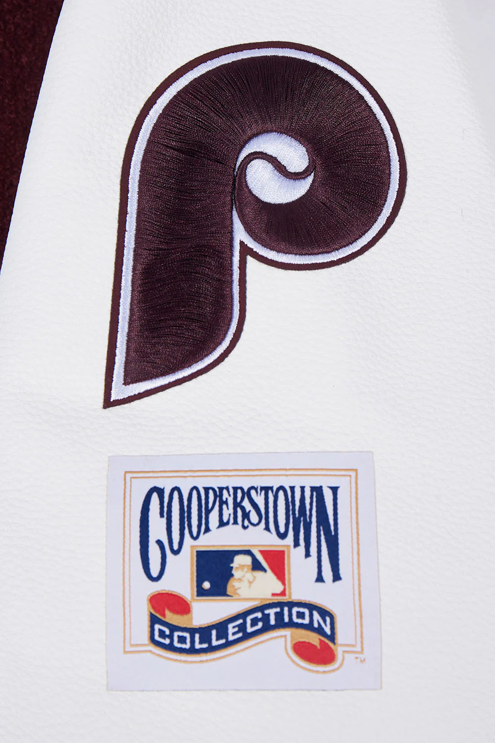 MLB PHILADELPHIA PHILLIES RETRO CLASSIC MEN'S RIB WOOL VARSITY JACKET