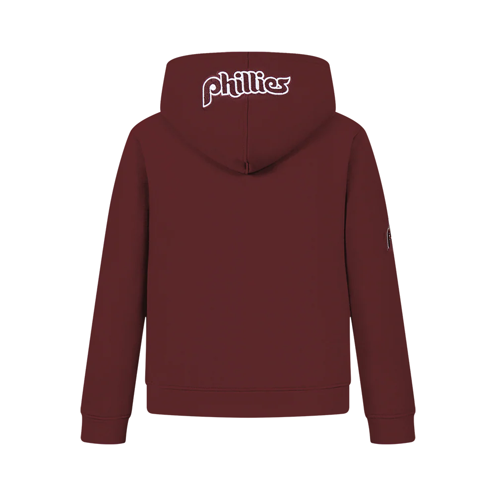 MLB PHILADELPHIA PHILLIES CLASSIC BIG BOYS FLEECE FZ HOODIE