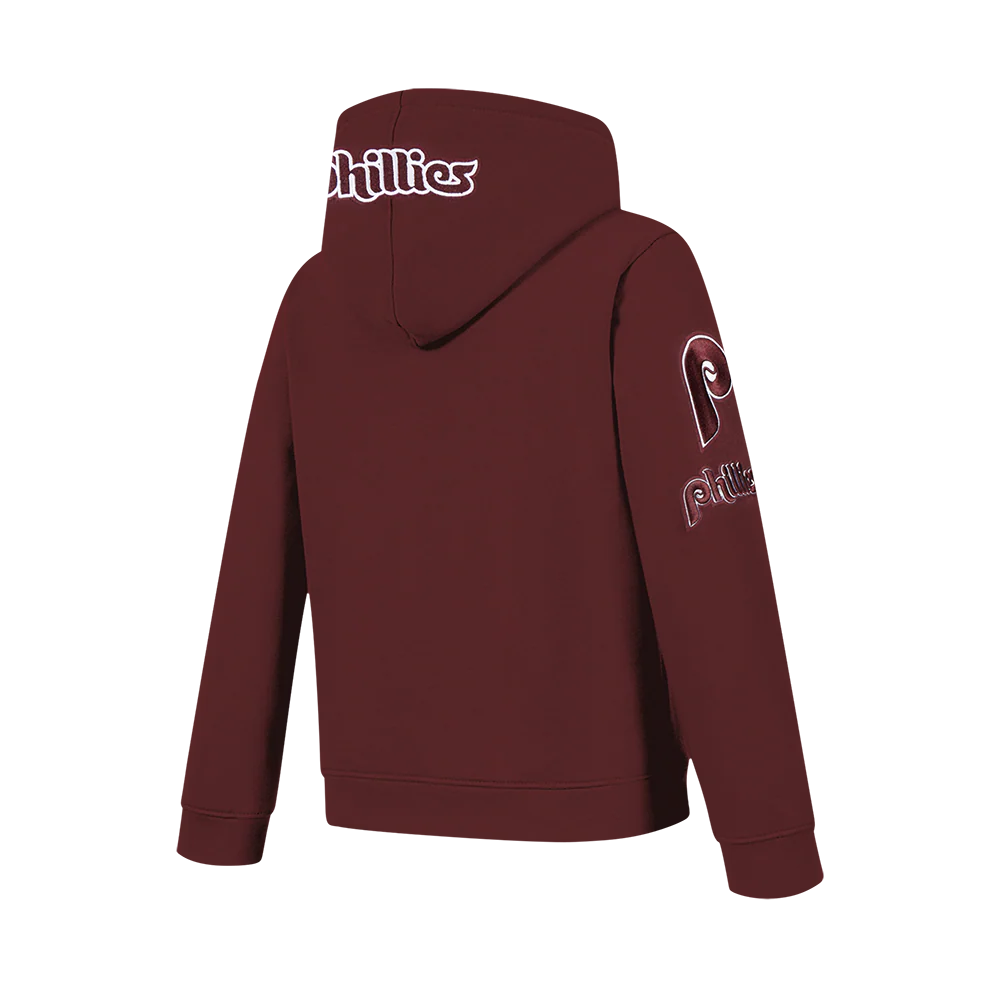 MLB PHILADELPHIA PHILLIES CLASSIC BIG BOYS FLEECE FZ HOODIE