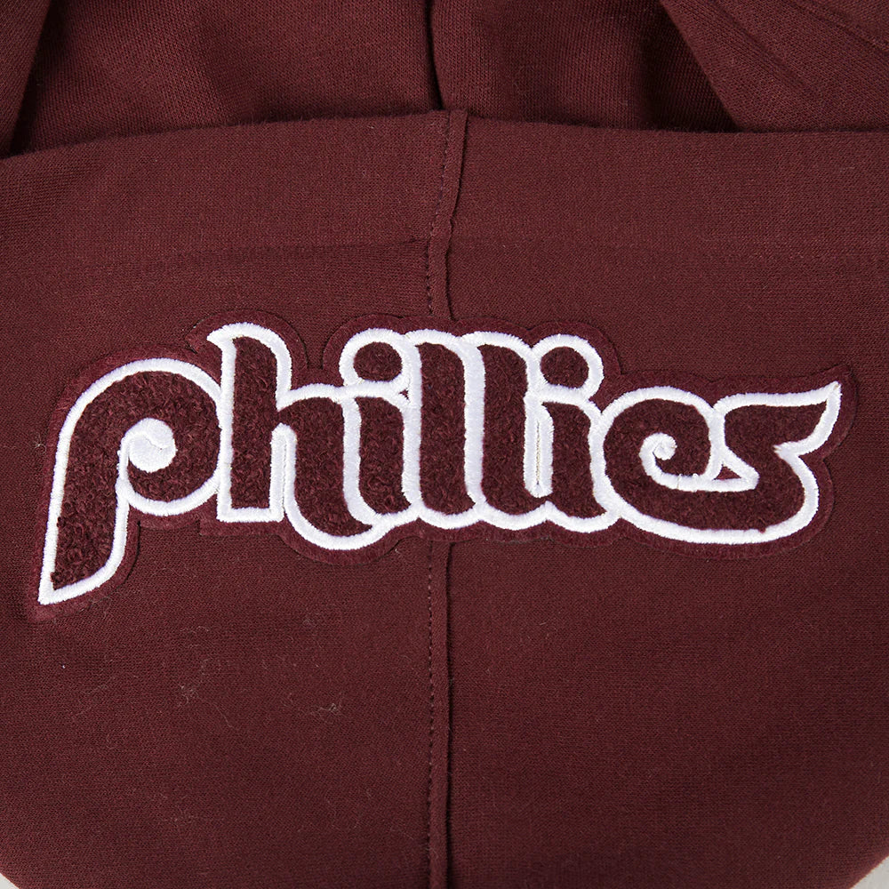 MLB PHILADELPHIA PHILLIES CLASSIC BIG BOYS FLEECE FZ HOODIE