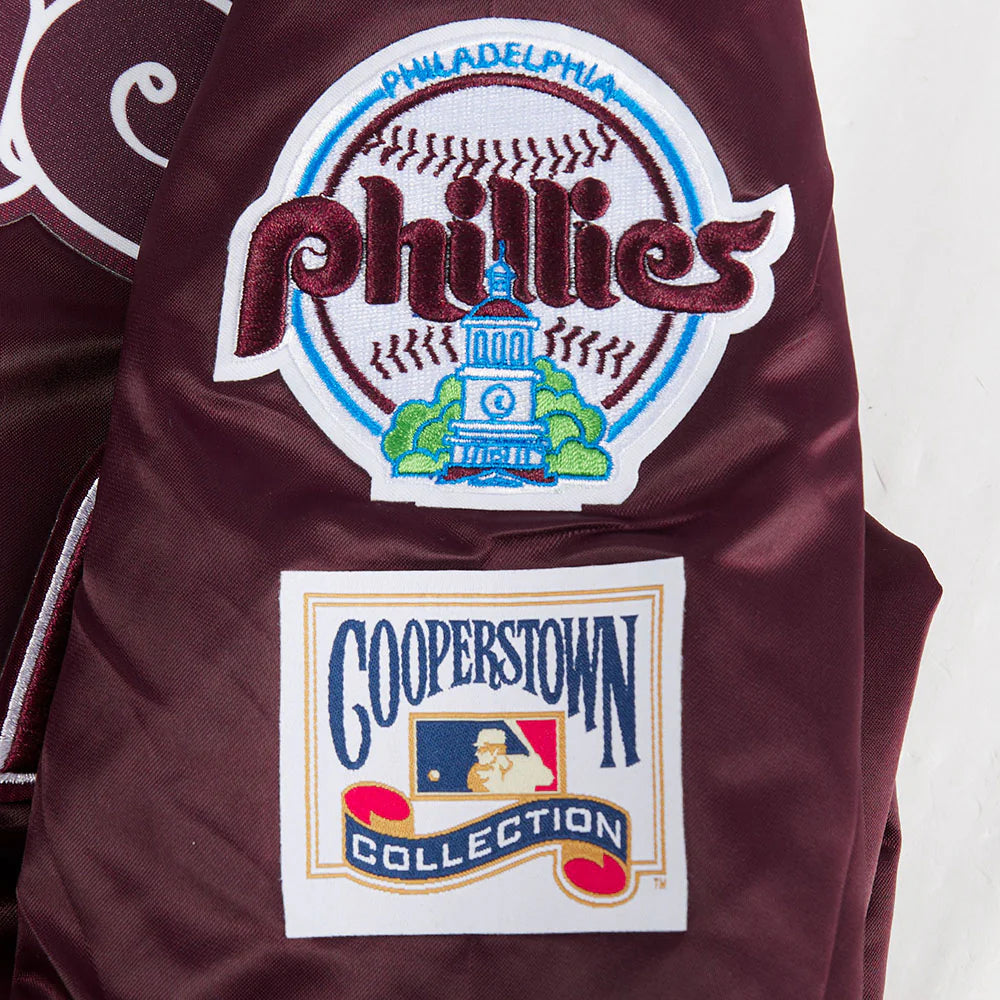 MLB PHILADELPHIA PHILLIES CLASSIC BIG BOYS SATIN JACKET
