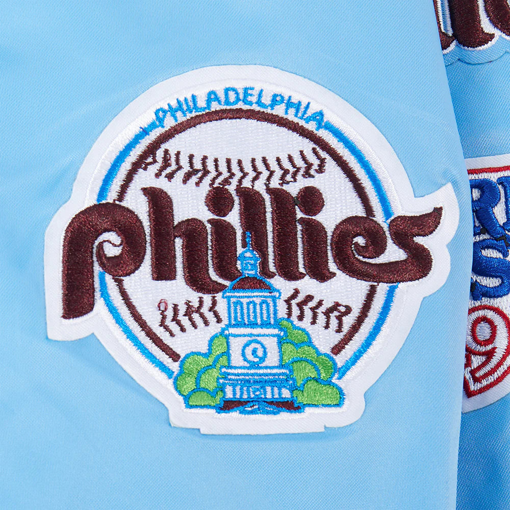 MLB PHILADELPHIA PHILLIES RETRO CLASSIC BIG BOYS RIB SATIN JACKET