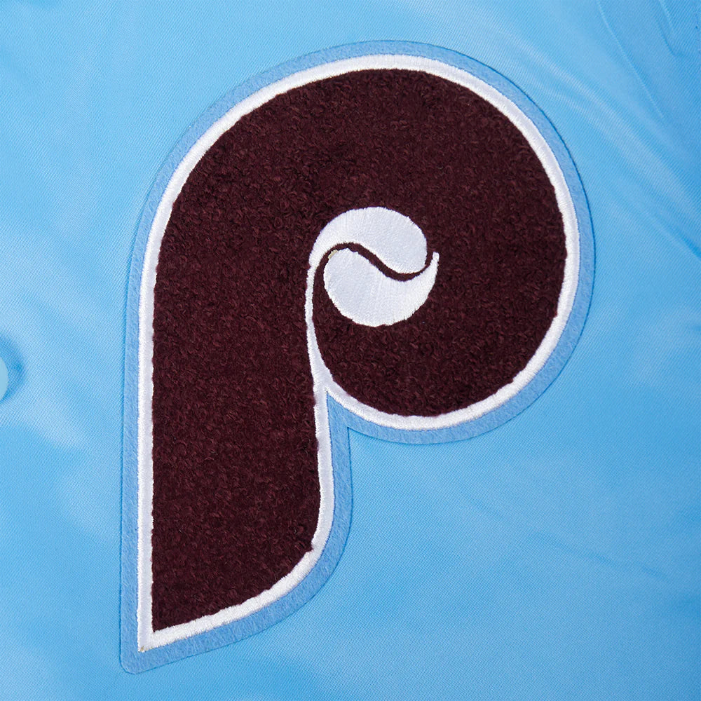 MLB PHILADELPHIA PHILLIES RETRO CLASSIC BIG BOYS RIB SATIN JACKET
