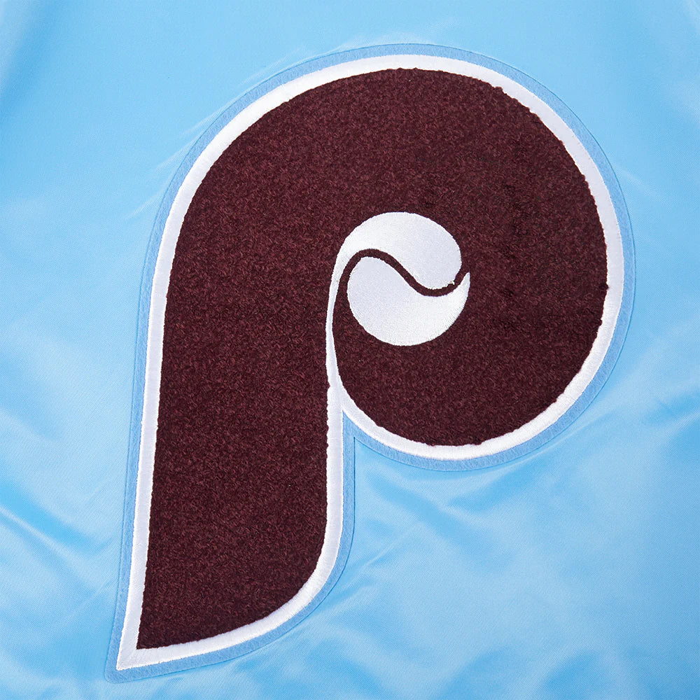 MLB PHILADELPHIA PHILLIES RETRO CLASSIC BIG BOYS RIB SATIN JACKET