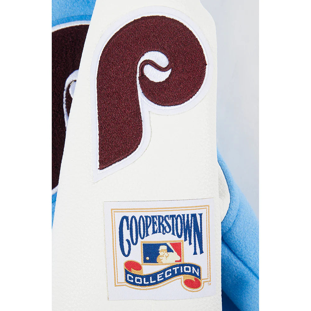MLB PHILADELPHIA PHILLIES RETRO CLASSIC BIG BOYS RIB WOOL VARSITY JACKET