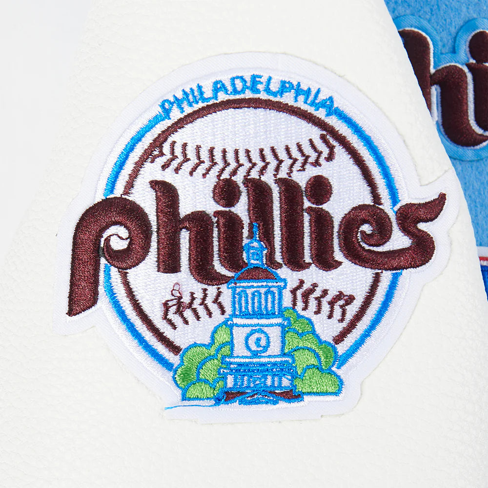 MLB PHILADELPHIA PHILLIES RETRO CLASSIC BIG BOYS RIB WOOL VARSITY JACKET