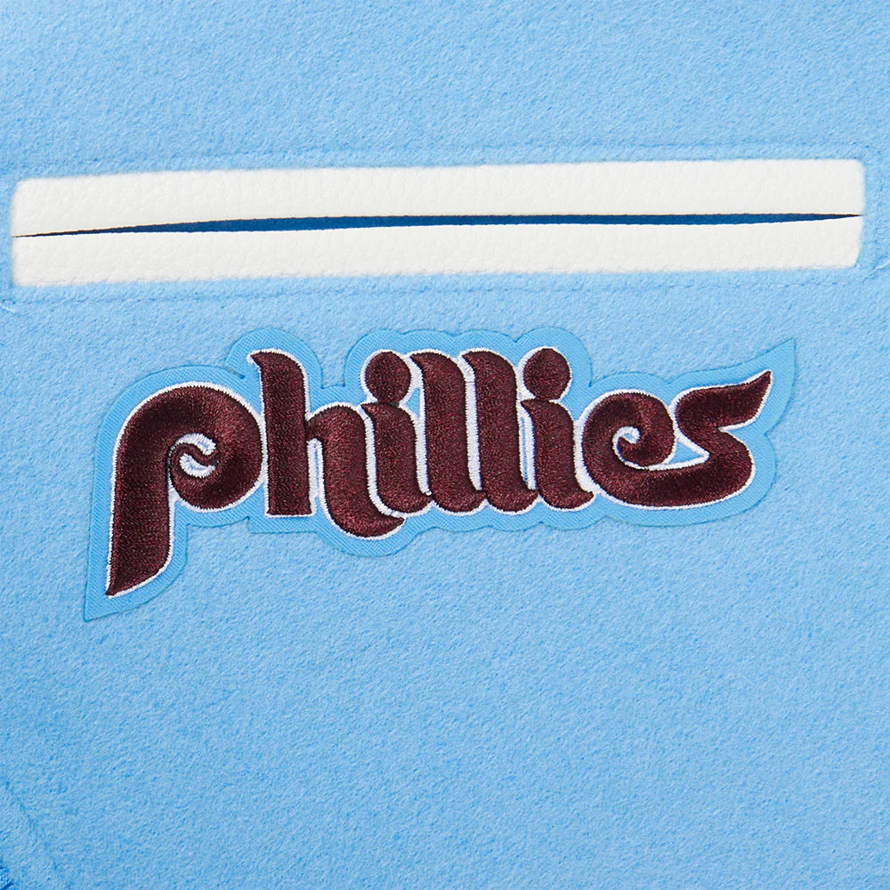 MLB PHILADELPHIA PHILLIES RETRO CLASSIC BIG BOYS RIB WOOL VARSITY JACKET