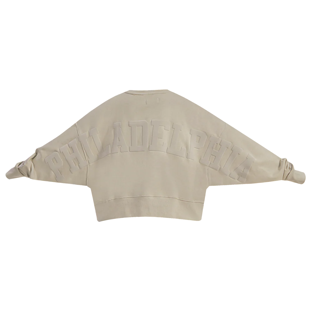 MLB PHILADELPHIA PHILLIES WINGSPAN WOMEN'S FLEECE CREWNECK