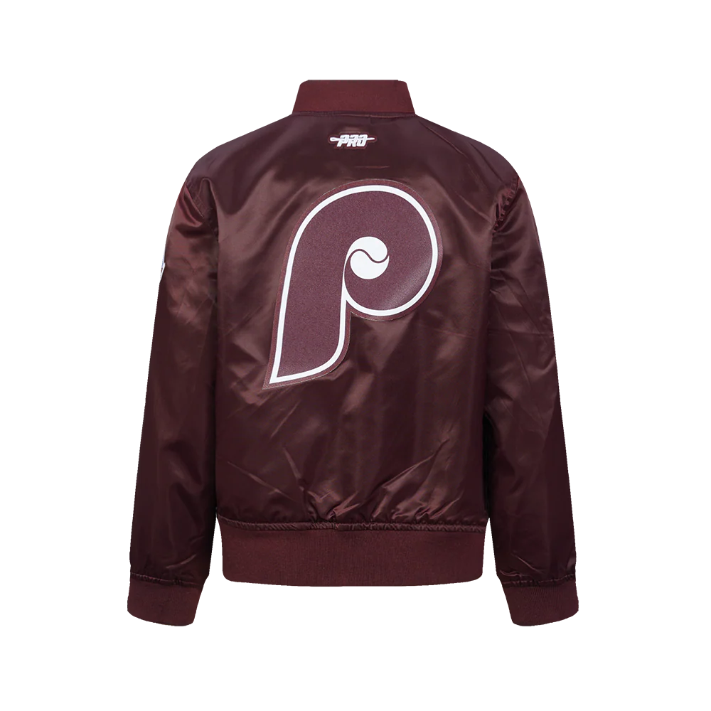 MLB PHILADELPHIA PHILLIES CLASSIC LITTLE BOYS SATIN JACKET