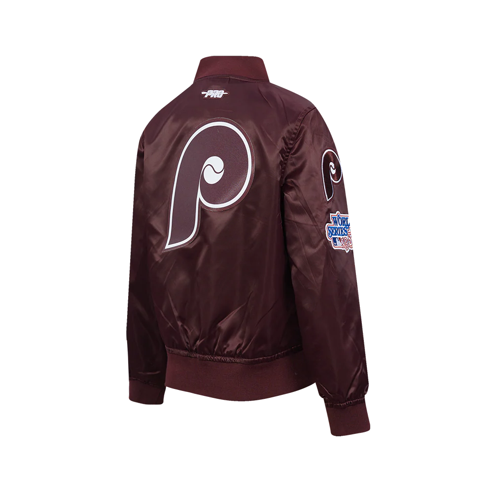 MLB PHILADELPHIA PHILLIES CLASSIC LITTLE BOYS SATIN JACKET