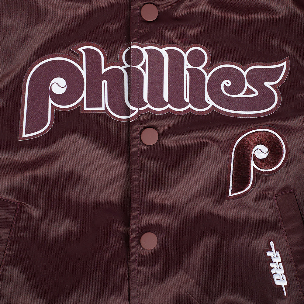 MLB PHILADELPHIA PHILLIES CLASSIC LITTLE BOYS SATIN JACKET